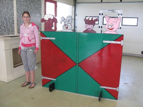 Koppengooien boerderijdieren